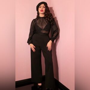 Vixen by Micheline Pitt Navy Blue Vacation pants